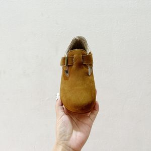 Brand autumn and winter plush shoe all inclusive single shoes for boys and girls