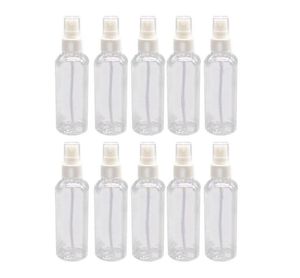 50pcs 100 ml przezroczysty plastikowy atomizer perfum Mały mini pusty spray do napełniania butelki do butelki z zestawem T2008195057501