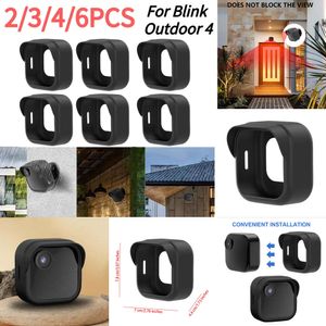 New 2/3/4/6PCS Weather-Resistant Camera Cover Weatherproof Silicone Camera Housing Anti-scratch for Blink Outdoor 4 (4th Gen)