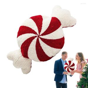 Kissen Weihnachten Überwurf Candy Shaped Plüsch Sweet Cane Home Dekorativ für Sofa Stuhl