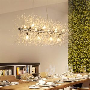 LED Crystal Chandeliers Firework Hanging Tak Ljus Fixtur Modern Pendant Lighting For Store Foyer Matsal Badrum Bedroo2622