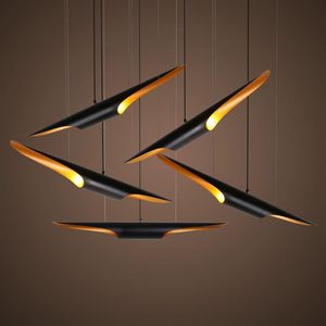 Nordic retro tubular Pendant Light Black Aluminum Pendant Lamp For Living Room Bar shop Restaurant Decorative hanging lamp150I