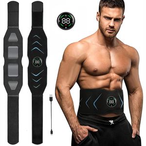 Core Abdominal Trainers EMS Muscle Stimulator Abdominal Body Slimming Belt Electric Smart ABS Trainer Arm Leg Waist Weight Loss Fitness Vibration Belt 231211