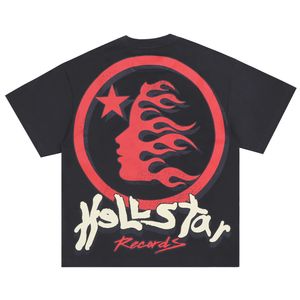 HARAJUKU SHIN GRAFFITI KORT SLEEVED BOMULL SOMMER T-shirt för mäns personalhalsbindning Y2K Street Clothing Overdimensionerad T-shirt för neutral löst montering av T-shirt 231211