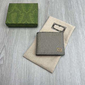 Design presentes de feriado curto moeda carteira moda clássico dupla dobra carteira de negócios masculino multi-card slot titular do cartão de crédito unisex