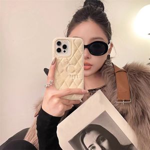 Fashion Designer Wool Phone Cases 15promax Mens Womens 15pro 14 12 13 Letter High Quality Iphone Case Luxury Mobile Phone Cases Gift