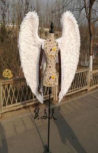 Wysokiej jakości kostium cosplay dla dorosłych 039S White Angel Wings Dekoracje baru ślubnego