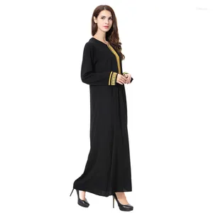 Ethnic Clothing 2023 Dress Muslim Fashion Robe Ladies Long Sleeve Islamic Middle East Women Without Hijab