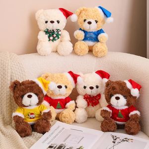 Plush Dolls 2023CM Christmas Teddy Bear Toys Stuffed Soft for Children Girlfriend Years Gifts 231211