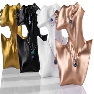 Qualità alla moda modello ritratto collana orecchino cremagliera espositore per gioielli testa da donna manichino orecchini supporto display H273f