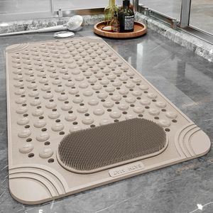 Carpets Bathroom AntiSlip Pad Toilet Shower Room Hollow Mat Waterproof Foot Massage Carpet Multifunctional Soft Rubber Bath 231211