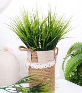 Konstgjorda växter Persiska lämnar Green Fern Leaf Artificial Greenery Plants Tree Branch Home Wedding Decoration Tropical Leaves GR8251617