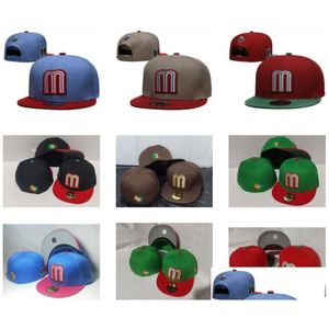 Cappellini da baseball 2023 Messico Baseball Pallacanestro Tifosi di calcio Snapbacks Cappelli personalizzati Tutte le squadre montati Snapback Hip Hop Sport Mix Ordine Dhcwb