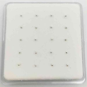 925 Sterling Silver 1 2 mm ball Nose Studs Pins Bone nez Body Piercing jewelry 20pcs pack167s