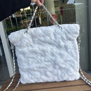 W stylu zimowym podwójne litery kwadratowe paski kobiety luksusowe torebki torba crossbody torebki torebki kobiety luksusowe designerskie torby na zakupy