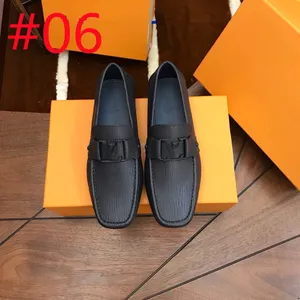 19model Luxury Brand Italian Genuine Leather Designer Men shoes Fashion Crocodile pattern Casual Loafers Men Flat Drving Mocassins Zapatos Hombre