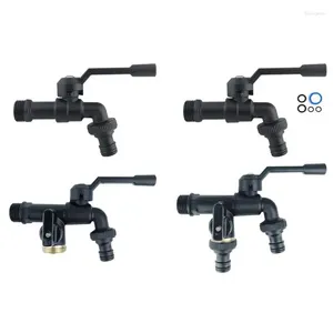 Bathroom Sink Faucets Black Brass Garden Hose Faucet One In Two Out Copper Antifreeze Outdoor Washing Machine Soild Tools