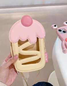 Sommer-Kirschkuchen-Handytasche, Nischendesign, ausgehöhlte Umhängetasche mit einer Schulter