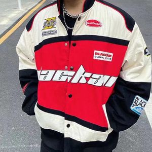 Herrjackor Motorcykeljacka Men Streetwear Letter Print Chaquetas Hombre Hip Hop Vintage Cotton Par Spring Baseball Jacket unisex coat 231211