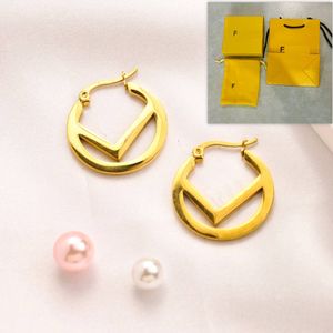 Boutique carta hoop simples jovem designer com caixa conjunto presentes de aniversário encantadores brincos banhados a ouro jóias de alta qualidade