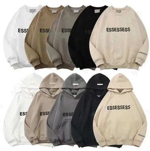 Fleece Baumwolle Ess Hoodie Designer Hoodies Grafik Herren Damen Essentialhoody Essent Hoody Herren Damen Kleidung Schwarz Grau Weiß Essentialhoodies Hoodie Xatclothing