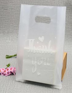 100pcs1 partia Półprzeżalne plastikowe torby Dziękujemy plastikowe torby weselne PRZYPADKOWE TORBY DESTRINAŁE