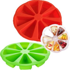 8 Cavity Silicone Mold Cake Tin Triangle Cake Pan For Make Chocolate Candy Cakes DIY Soaps Candles Ice Cubes Cookies