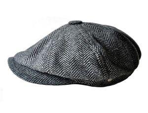 Moda jornaleiro bonés para homens e mulheres chapéus gorras planas designer boné lazer e mistura de lã enlatado coala boné plano 5543163
