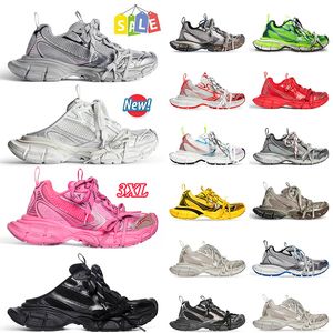 Outdoor Sports Old Dirty Laces Platform Track Casual Designer shoes 3XL Sneaker Dark Grey Light Pink Yellow Tripler Black Sliver Beige White Gym Red Runner Trainers
