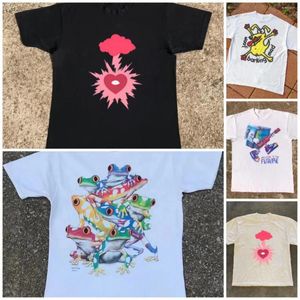 Kvinnors T -skjortor harajuku sommar vintage överdimensionerade skjorta bokstäver kort ärm avslappnad hiphop grafisk kvinnlig gröda topp kawaii kläder