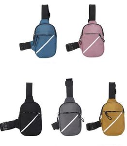 Reseslingväska för kvinnor män nylon crossbody väska lättviktsl telefon utomhus bröstväska för vandring cykling 5 färger