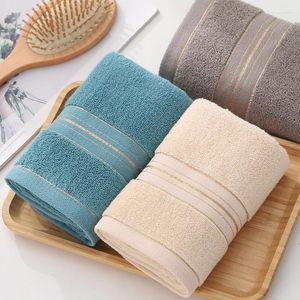 Asciugamano Accessori da bagno Set da bagno in cotone addensato Aumenta l'assorbimento d'acqua Viso morbido in tinta unita per adulti