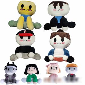 Blox Buddies Plush Toys Children's Gifts Custom Girl Black with Soft Cute Cute Home Decor Pillowゲームベッドタイムおもちゃ