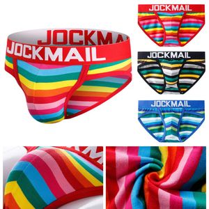 LGBTQ Party Clothing Cotton Rainbow Panties Färgglada färg Fashion Shorts Border Hem Casual Underwear Boxer för män