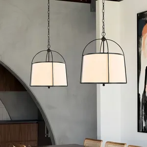 Pendelleuchten Japanische Lichter Wabi-Sabi Restaurant Stofflampe LED Innenbeleuchtung El Kitchen Island Coffee Dining Hängeleuchte