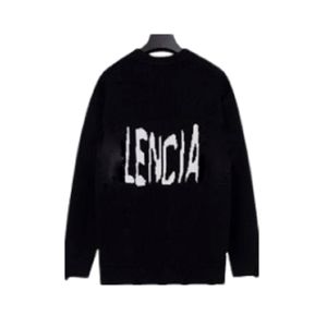 Designer Sweater Men's Sweater Male and female couples wearing the same round necked long sleeved distressed sweater with letter pattern, street trend hoodie