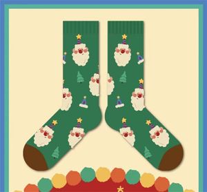 Autumn and Winter Thick Plush Christmas Socks Cartoon Cute Mid length Socks for Men and Women Christmas Gift z10