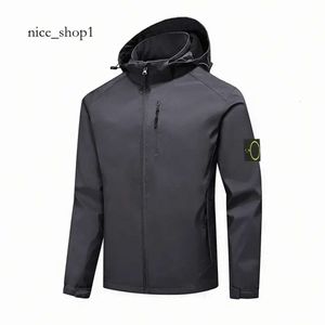 Stones Island Brand Jacket Stone Small Standard Function Charge Coat Casual Light Hooded Men's and Women's Island Size S-5xl 9244