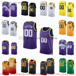 Custom 2023-24 Printed Basketball 23 Lauri Markkanen Jersey 24 Walker Kessler 16 Simone Fontecchio 0 Taylor Hendricks 30 Ochai Agbaji Clarkson Micah Potter Shorts