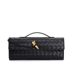 Single Venetas Andiamo Bag Botegas Lady Bags Long Clutch Purse Woven Stick 2023 New Hardware Lock Buckle Handle Cross Fashion Shoulder Women Baguette E2C5