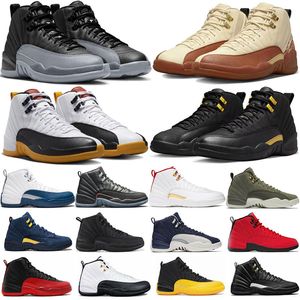 Jumpman 12 농구화 로열티 12s ​​남성 스니커 스니커 레드 난소 화이트 블랙 어두운 콩코드 로우 부활절 인디고 유틸리티 CNY 국제 비행 EUR 40-47