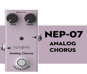 NAOMI Analog Chorus Pedal de efeito de guitarra elétrica Analog Chorus True Bypass Corpo em liga de alumínio 7472929