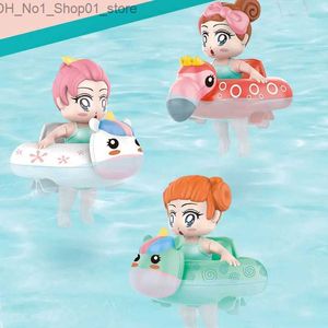 Bath Toys Swimming Doll Circle For Doll Bath Toys Children Baby Bathroom Swimming Ring Girls Baby Playing Water Toys Swimming Circle Q231212