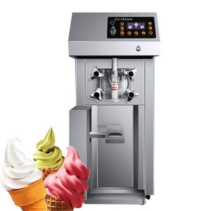 Máquina comercial de sorvete macio, 220v 110v, adoçante, sorvete, equipamento de congelamento de cone doce, máquina de venda automática