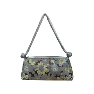 Evening Bags Coin Cosplay Tote Travel For Mobile Phone Birthday Accessories With Strap Shopping Women Handbag Chinese Style Card Silk Floral