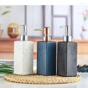 Liquid Soap Dispenser Home Shampoo Shower Gel Bottle High Capacity Glass Wristband Bathroom Accessories 400ml