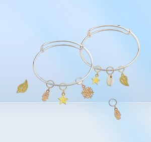 Bangle 60 Pcs DIY Expandable Bracelets Adjustable Wire Blank Beading Pendants Bangles For Jewelry Making5055533