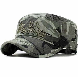 Boné do Corpo de Fuzileiros Navais dos Estados Unidos, Chapéu Militar, Chapéu Camuflado Masculino, Chapéu de Algodão, Chapéu Camuflado Bordado da Marinha dos EUA 6744808