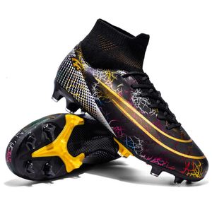High Top Football Shoes Long Nail AG Soccer Boots Youth Turf TF Training Shoes Cleats for Women Men