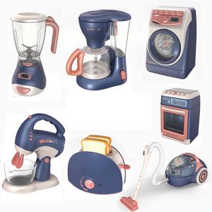 Cucine Gioca Cibo Mini Elettrodomestici per bambini Cucina Giocattoli Finta Lavatrice Aspirapolvere Giocattolo Tostapane Fornello Ragazze Ragazzi 231211